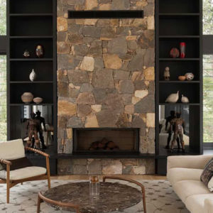 Sculpt Inbuilt Axis H1400 Single Sided Wood Fireplace