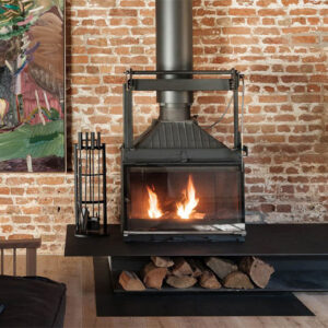 Cheminees Philippe Radiante 844 Single Sided Wood Fireplace