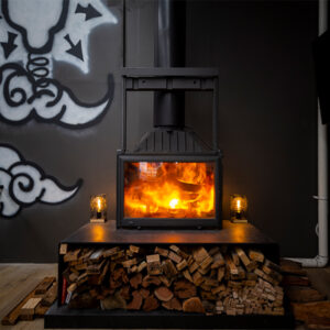 Sculpt Seguin Super 9 Cheminee Single Sided Wood Fireplace