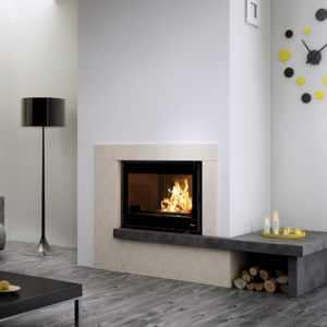 Sculpt Inbuilt or Freestanding Seguin Europa 7 Cheminee Single Sided Wood Fireplace