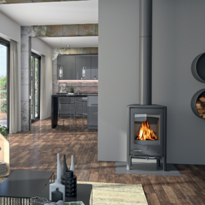 Sculpt Freestanding Stove Seguin Jade Cheminee Wood Fireplace