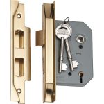 Polished Brass 57mm External Locks