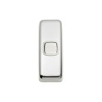 Chrome Plated White Switch