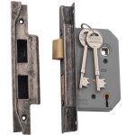 Rumbled Nickel 57mm External Locks