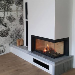 Sculpt Multivision Axis H1200VLG & H1200VLD Two Sided Wood Fireplaces