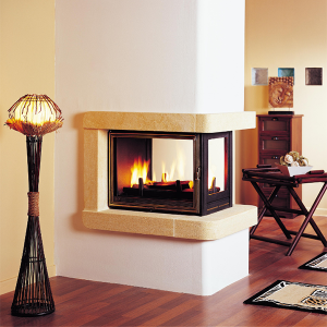 Sculpt Multivision Seguin 8000 EPI Cheminee Three-Sided Wood Fireplace