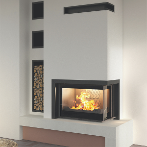 Sculpt Multivision Seguin Europa 7 VL Cheminee Two-Sided Wood Fireplace