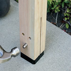Concealed Post Base Tie