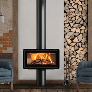 ADF Hayra V85 P Freestanding Wood Fireplace (Castworks)