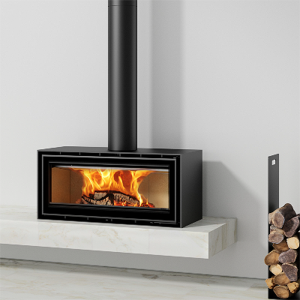 ADF Linea 100 B Freestanding Wood Fireplace (Castworks)
