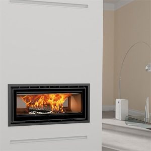ADF Linea 100 Duo Insert Wood Fireplace (Castworks)