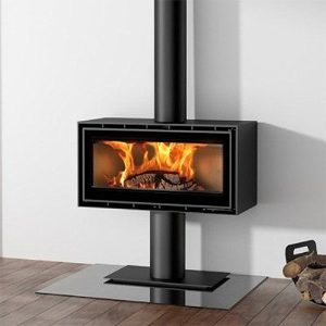 ADF Linea 85 P Freestanding Wood Fireplace (Castworks)