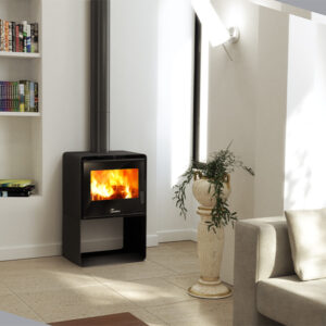 Lacunza Atlantic 603 Freestanding Wood Fireplace (with Base)