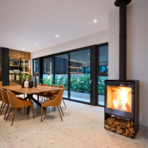 Lacunza Atlantic 613 Freestanding Wood Fireplace (with Base)