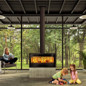 Lacunza Verona Freestanding Wood Fireplace
