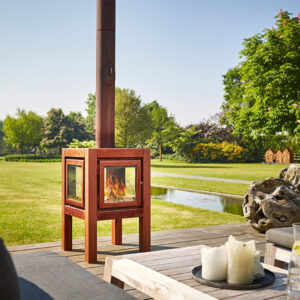RB73 Quaruba L Outdoor Wood Fire - 4 Sided