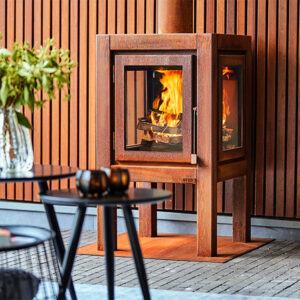 RB73 Quaruba XL Outdoor Wood Fire - 3 Sided