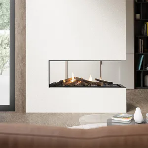 Escea DN Series 3 Sided Peninsula Fireplace
