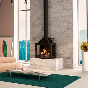 Siena 750 3 Sided Wood Fire
