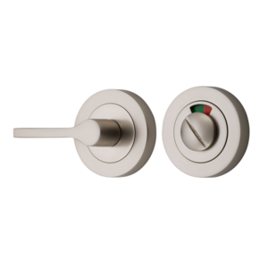 Accessibility Privacy Turns with Indicator - Round (iver) - Satin Nickel