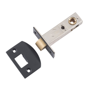 Hard Sprung Split Cam Tube Latches - 60mm, Matt Black