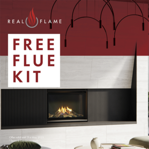 Real Flame - FREE FLUE KIT APR - MAY